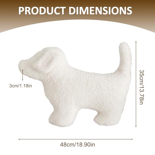 KYEQATY Süße Wurfkissen weich bequemes weißes Kissen Niedliche Kissen Hundeförmige Kissen kleine dekorative Kissen Bodenkissen für Bett Couch Sofa Home Decor