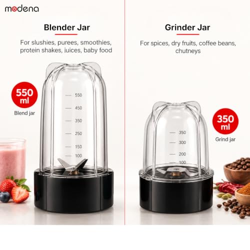 Modena Store Modena NutriMix Mixer Grinder 2 Jars - Image 4