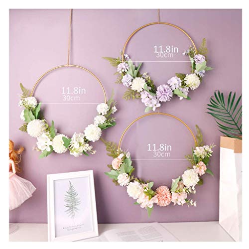Couronne de Noël en fer forgé FLXHSA suspension murale pour maison
