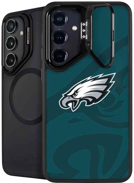 Skinit Kickstand Phone Case Compatible with Galaxy S25 Plus - Officially Licensed NFL Philadelphia Eagles Design