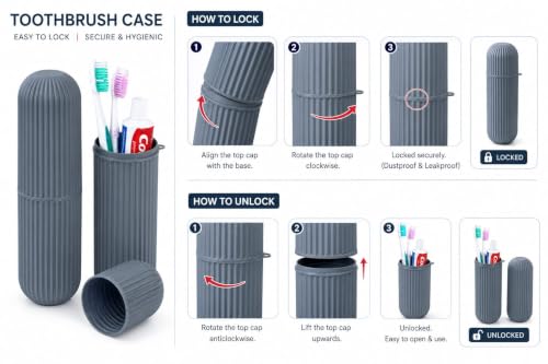 Image of Sunflower Travel Soap Case for Bathroom & Travel | Leakproof Portable Soap Holder Box with Toothbrush & Toothpaste Storage case | Plastic Soap Container with Lid | Soap Storage Box