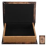 Qualità del materiale: realizzata con , questa scatola portagioie in legno è costruita per durare, resistendo all'usura quotidiana, così la tua scatola portagioie a forma di libro rimarrà bella e protettiva per gli anni a venire, decorazione con libri finti, contenitore portaoggetti a forma di libro