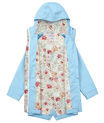 Image of maoo garden Girls Boys Rain Jacket Lightweight Waterproof Raincoat Hooded Lined Long Windbreaker