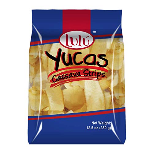 Lulu Cassava Strips - 2 UNITS PER CASE - 12 oz - Yuca chips - Family Size - Party Size - Simple Ingredients - No additional flavors
