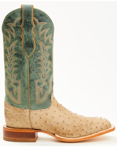 Justin Men's Chisolm Exotic Ostrich Western Boot Broad Square Toe - Je81732