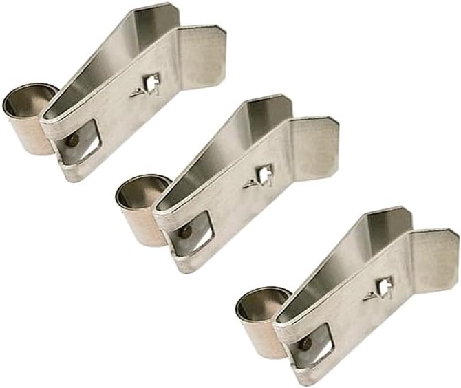 5pcs Stainless Steel Spring Clamp Carbon Brush Holder - Durable Compression Clip Circlip for Generators and Workshops(25x60mm)