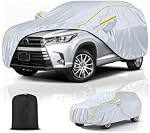 Outdoor Full Car Cover Custom Fit for GMC Terrain 2009-2025 SUV Car Tarpaulin |All-Weather Waterproof Breathable Anti-UV Dust Scratch Winter Garage with Door Zipper