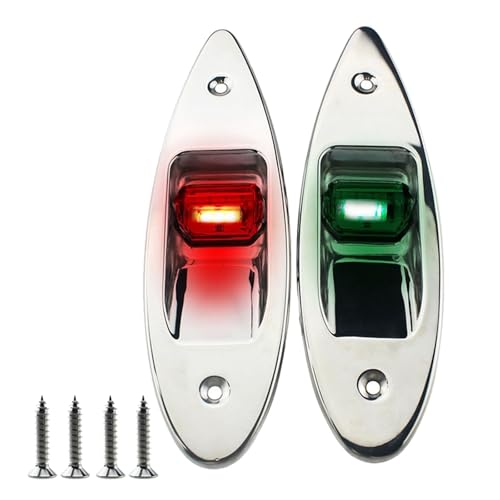 CHENZILIN Navigation Lights LED Marine Vessels Boats Pontoons Navigation Lights Boat Signals Lamps for Enhanced and Visibility 2pcs