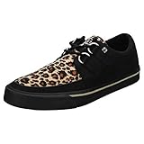 840559155796 T.U.K. Shoes Black & Leopard VLK Creeper Sneaker EU45/UKM11