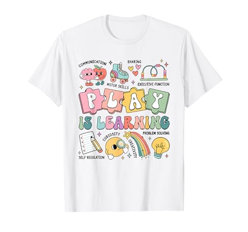 Retro Play Is Learning Kindergarten Teacher Team Women T-Shirt