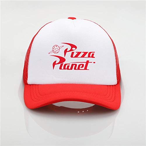 Preisvergleich Produktbild Axlgw Fashion Pizza Planet Baseballkappe für Damen und Herren, Rot