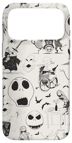 Image of Tim Burton's The Nightmare Before Christmas Ink Print Case for iPhone 17 Pro Max