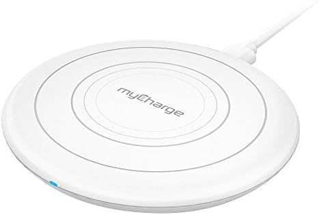 myCharge Wireless Charger Qi Certified Power Disk+ Fast Charge Wireless Charging Pad for Apple (iPhone XS, XS Max, XR, X, 8, 8 Plus) Android (Samsung Galaxy S8, S8+, Note 8, S7, S7 Edge, S6, S6 Edge)