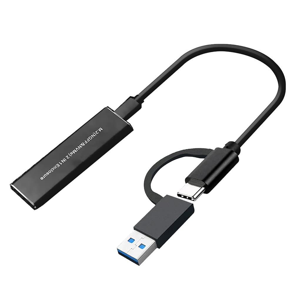 USB 3.1 Type-C SSD External Box Case Alloy M.2 NVME/NGFF Solid State Disk Mobile Enclosure Adapter (Black) -Layfoo-picture-50