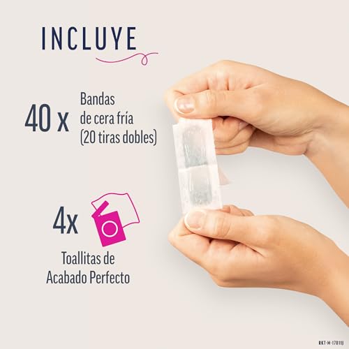 Miniatura 7 de Veet Pure Bandas De Cera Fría Depilatoria Para Depilación Facial Adecuado Para Labio Superior Bigote , Fórmula De Cera Hipoalergénica Para Pieles Sensibles, 40 Tiras