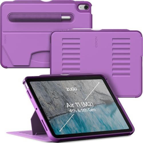 Image of ZUGU CASE Ultra-Thin Protective Case Designed for iPad Air 11 inch (M4, 2026 / M3, 2025 / M2, 2024) / iPad Air 5 /4, 10.9-Inch (2022 /2020) Magnetic Stand with Apple Pencil Charging (Sleep /Wake Cover) - Nova