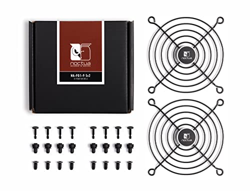Noctua NA-FG1-9 Sx2, Fan Grills for 92mm Fans (Set of 2, Black)