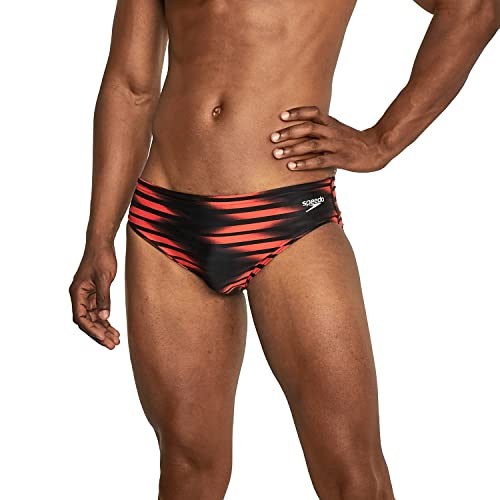 Bañadores ajustados para hombre Speedo natación slip con estampado deportivo