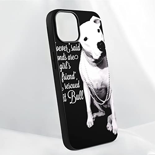 Amrandom Pitbull Pit Bulls Dog Black Phone Protective Cover Compatible With Iphone 14 Pro Max, Slim Thin Shock-Proof Protector, Scratch-Resistant, 360 Full Body Coverage #TOP1