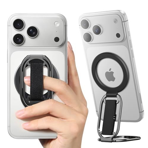 SUPERONE for MagSafe Phone Grip for MagSafe Kickstand Compatible with Mag Safe Finger Loop, 4-in-1 Phone Ring Holder Strap for Mag Safe iPhone 16/15/14/13/12 (Replacement Strap) by SUPERONE - Used condition - US$17.56