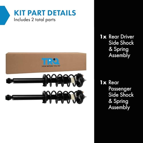Image of TRQ 2pc Rear Loaded Strut Shock Spring Assembly Set LH RH Sides for 04-08 TSX