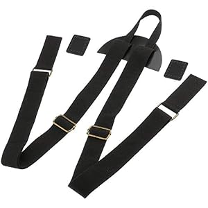 YIUNKH Black Replacement Shoulder Strap Backpack Webbing Shoulder Strap DIY Luggage Accessories 3.8 cm Wide Adjustable Backpack Straps Replacement Shoulder Backpack Belt Canvas Band Black