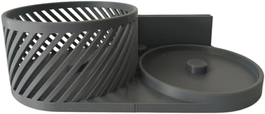 Blade & Disc Organizer Box – Compatible with Ninja Food Processor Chopping Blades, Dough Blades, Slicing & Shredding Discs – Compact Kitchen Storage Holder (Grey)