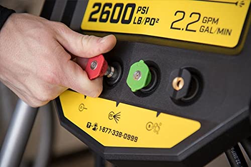 Champion Power Equipment Petrol Pressure Washer, Jet/Power Washers for Patio and Car, High pressure, 2600 PSI, 179 Bar, 196cc, 3 Quick Connect Nozzle, Portable Patio Cleaner, Driveway, Garden 100382 - Image 5