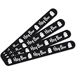 Hey Boo Cute Kawaii Ghost Double-Sided Nail File Emery Board Set 4 Pack