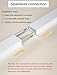 Recessed Invisible Curtains Track for Top Mounted Recessed Guide Rails Concealed Slide Rails(Black,160cm/5.2ft)