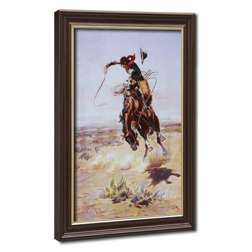 Toile A Bad Hoss Charles Marion Russell décor mural pour bureau et salon