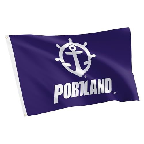 Bandera de University of Portland para evitar el desgaste por viento en exteriores
