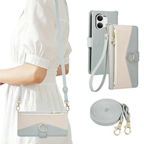 Rosbtib POCO X8 Pro Max �P�[�X �蒠�^ �V�����_�[ �����O�t�� 6.83�C���`�Ή� �|�Rx8�v���}�b�N�X �P�[�X �蒠�^ ������� 2�F�p�b�`���[�N �g�уJ�o�[ �V���I�~ �|�Rx8Pro Max �p �X�}�z�P�[�X ���킢�� ���� �V