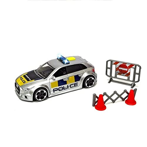 Dickie Toys Police Chase Set - 3-teiliges Polizei Spielset Mit Licht & Sound