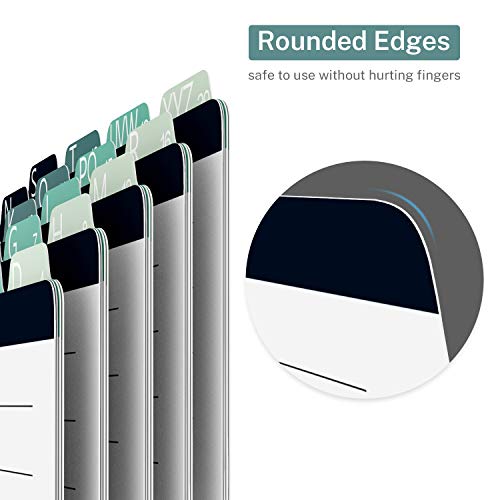 image for MaxGear Index Card Dividers 5 x 8 inches Alphabetical Tabbed Index Car