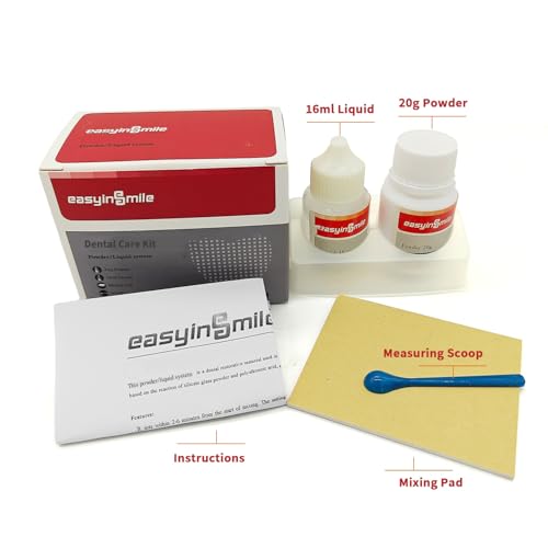 Tooth Repair Kit Zinc Oxide Eugenol,Dental Cement for Chipped Broken Teeth, Missing Tooth,Crown Fillings & Bridges