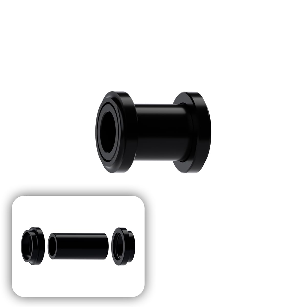 YaderJove Bicycle Rear Shock Bushings Cycling Absorber Bearings Compatible Installation 8mm x 20mm