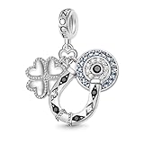 GNOCE Wolf Dream Catcher Pendant Charm 925 Sterling Silver Phoenix Dangle Charms for Charms Bracelet Gift For Women Fit Neckalce/Bracelet (Horseshoe)