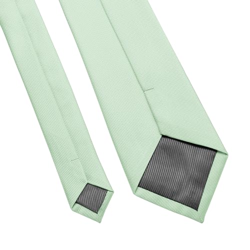 Image of DecTwig Men's Ties Solid Color Formal Neckties 3.15 inch (8CM) Black Ties For Men