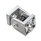 Adjustable Hinges Door Closing Hinges Flexible Pivot Joint Connector Cast Aluminum Hinge for 20 30 40 45 Series Aluminum Extrusion Profiles(4545)