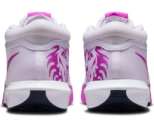 Image of Nike Lebron Witness VIII Basketball Shoes (HQ2139-500, Barely Grape /Hyper Violet /Light Bone /Obsidian) Size 14