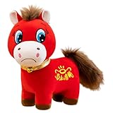 Design Rotondo e Adorabile: Con la sua forma tonda e le zampe morbide, questo peluche dell'anno del cavallo è irresistibilmente carino; si presta perfettamente come compagno da abbracciare o decorazione calda da tavolo che illumina ogni ambiente.