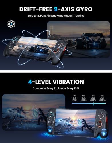 NealGamefy Controller for Switch 2 with Grip,Wireless Controller Compatible with Joycon2 Replacement, TMR Joystick, 9-Axis Gyro, Dual Back Buttons & Adjustable Vibration, 12 LED Modes - 5