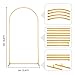 Vincidern 6.6 FT Wedding Arch Backdrop Stand for Parties, Balloon Arch Stand, Wedding Arches for Ceremony, Metal Arch Backdrop Stand for Bridal Baby Showers, Birthday Party Decoration Door Frame Gold