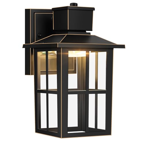 Image of Brightever Outdoor Wall Lantern, 10W LED Exterior Waterproof WallSconce Light Fixture, 3000K /4000K /6500K Selectable, 800LM High Brightness, Oil Rubbed Bronze Anti-Rust Wall Light for Yard, Entryway