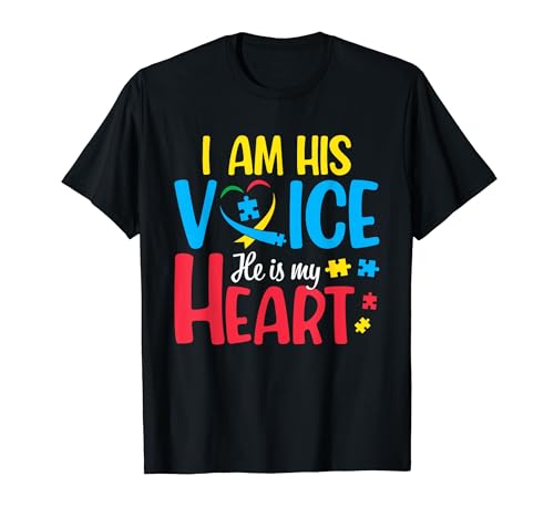 Autism Mom I'm His Voice He Is My Heart ���ǌ[�� T�V���c