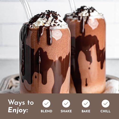 Image of JUST INGREDIENTS Protein Powder - Chocolate, Grass-Fed Whey, Organic Whole Food Blend, Gluten-Free, Keto-Friendly - 15 Servings, 24g Protein