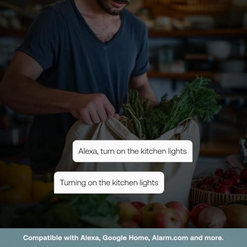 Smart Dimmer by Deako, Single-Pole, Rocker-Style Dimming, 2.4 GHz Wi-Fi, Remote App, Voice Control w/Alexa, Google Home, No Hub Required, Neutral Wire Required, White by Deako - Image 7