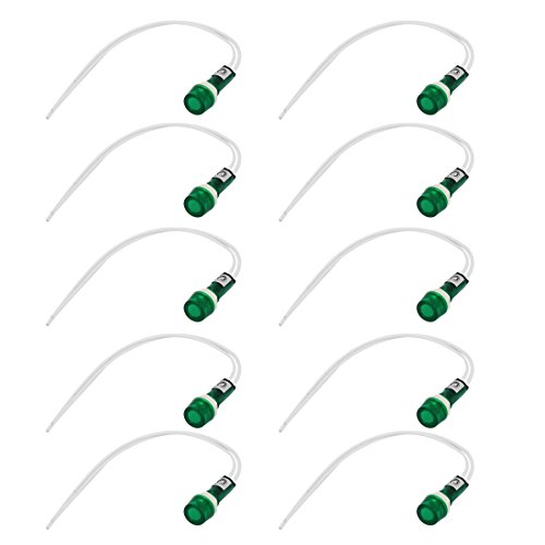 Sourcingmap 10 Pz 220V Indicatore al Neon Pilota