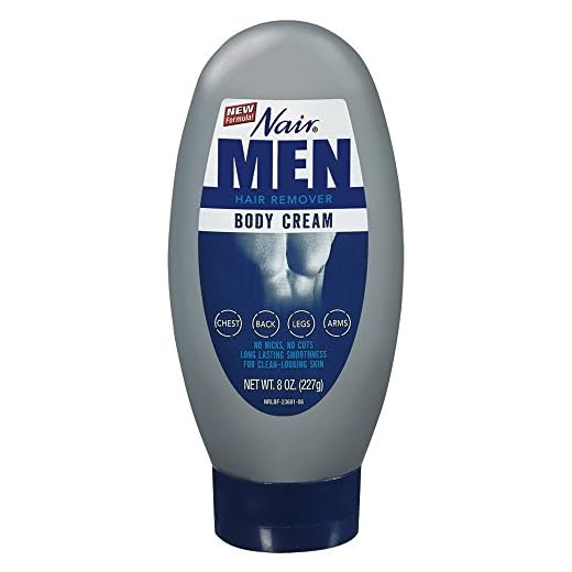 Nair Hair Remover for Men, Body Cream, 8 oz.